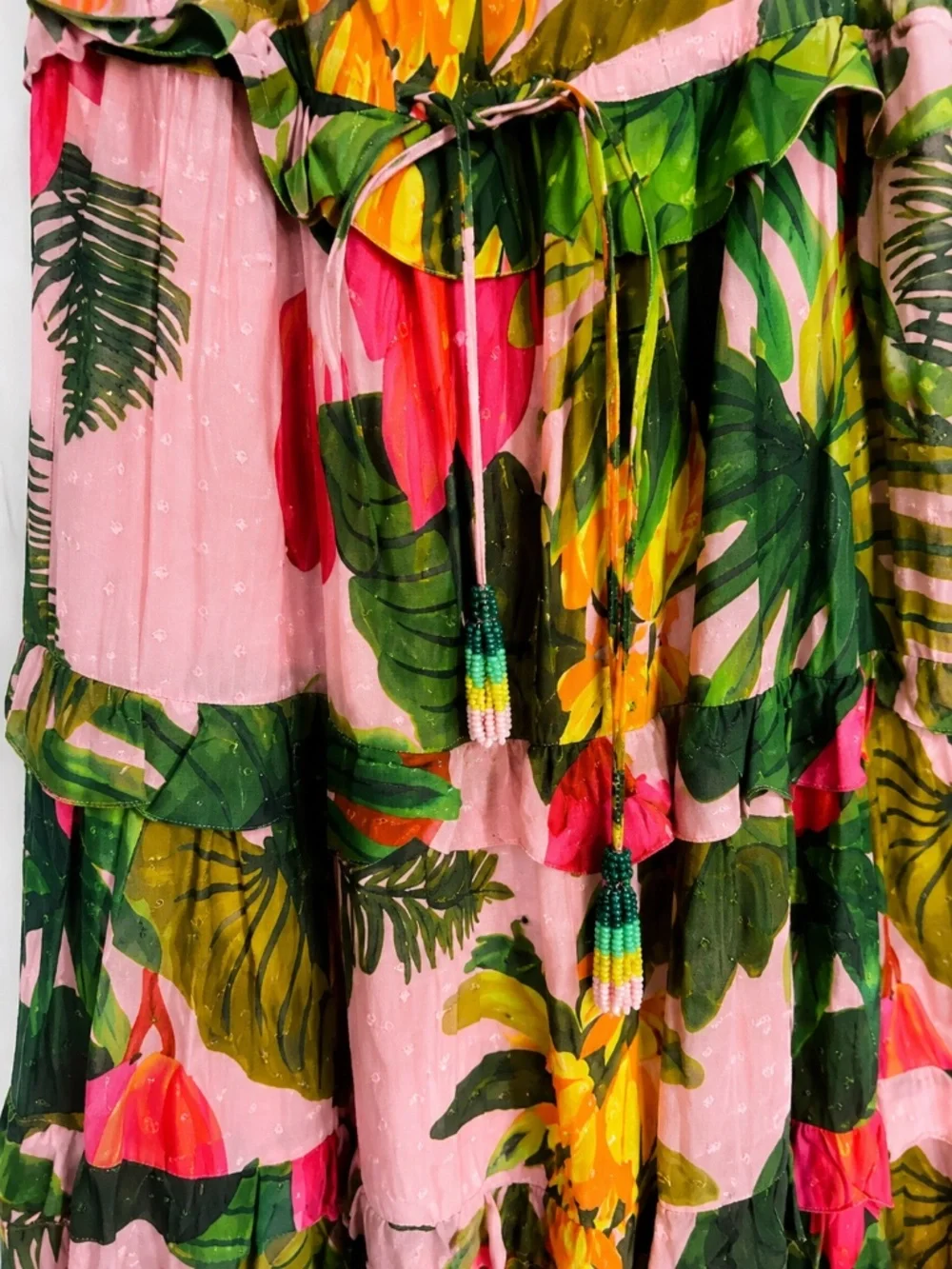 FARM Rio Tropical Maxi Dress Size L - Picture 3 of 4